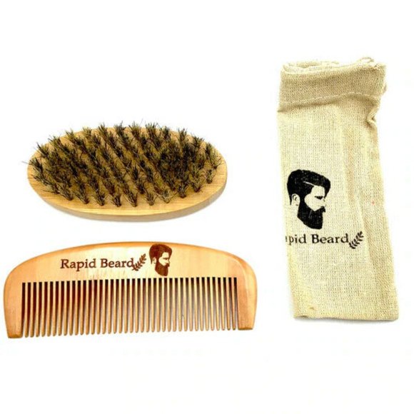 Rapid Beard ~ Beard Brush and Beard Comb Kit - Picture 3 of 4